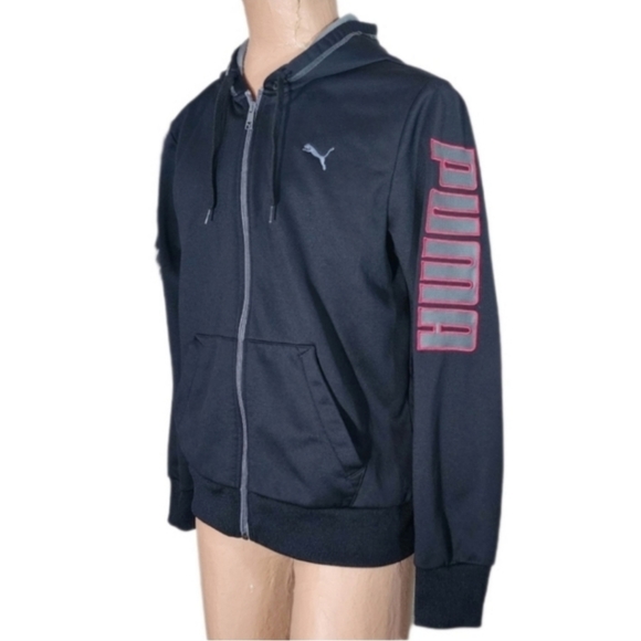 Puma Other - Puma Fleece Hooded Logo Jacket Black Size M